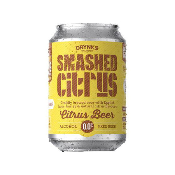 Alcohol Free Beer Drynks Smashed Citrus Beer Can